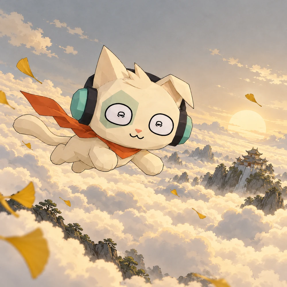 KOYO flying above a sea of clouds